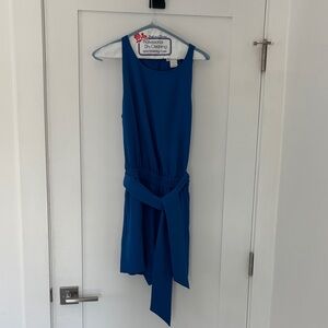 Royal Blue Belted Romper
